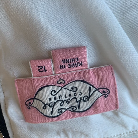 Phoebe couture white silk shift dress, size 12 - Picture 4 of 8